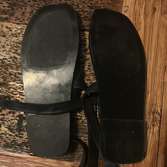 Mango Leather strap sandals casual classic style summer comfy beach everyday - Picture 5 of 6